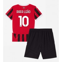 AC Milan Rafael Leao #10 Heimtrikotsatz Kinder 2024-25 Kurzarm (+ Kurze Hosen)